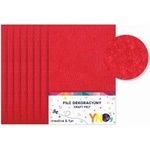Noster Decorative felt red YNJ 8pcs NOSTER