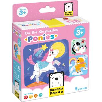 Image 1 of BANANA PANDA Детски пъзел Banana Panda 5 в 1 - Понита (49204)
