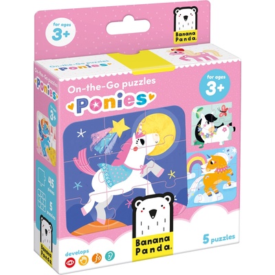 BANANA PANDA Детски пъзел Banana Panda 5 в 1 - Понита (49204)