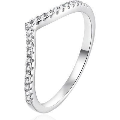 Agato stříbrný prsten se zirkony AGT R41W