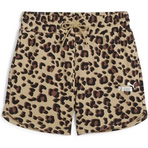 PUMA Дамски къси панталони Puma Animal Print Shorts Womens - Black/Leop