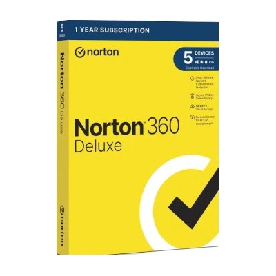 Norton 360 Deluxe 50 GB 5 lic. 12 mes.