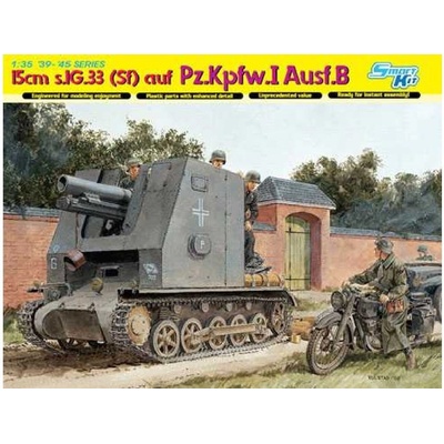 DRAGON Model Kit military 6259 15cm s.IG.33 Sf AUF Pz.Kpfw.I Ausf.B SMART KIT 1:35