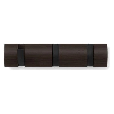Umbra HK Limited Umbra Закачалка с 3 бр. куки flip - цвят черен/орех (umbra-318853-048)