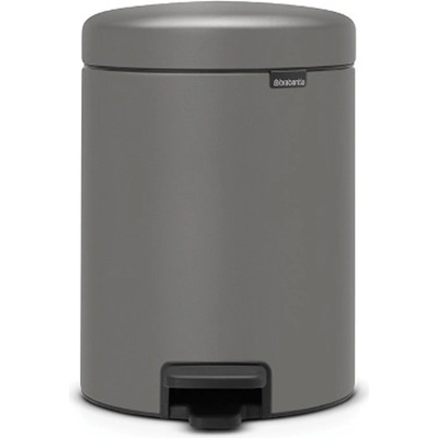 Brabantia Кош за смет с педал Brabantia NewIcon 5L, Mineral Concrete Grey (1001097)