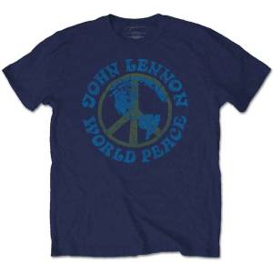 John Lennon World Peace Navy Blue L Риза (JLTS16MN03)