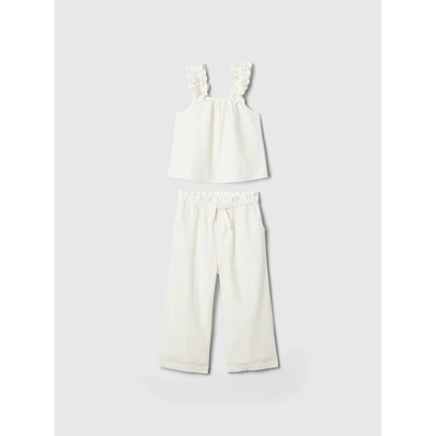 GAP Baby set zo zmesi ľanu Biela