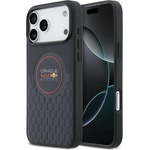Red Bull Racing Гръб Red Bull за iPhone 17 Pro Max / 18 Pro Max, MagSafe Meshed PU Ring Pattern - Тъмносин