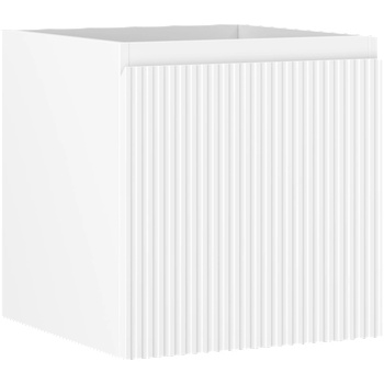 Mexen Rivel шкаф за баня под мивка 45 см, 1 чекмедже, гофриран, бял мат - 91A20-04547-1-BF01 (91A20-04547-1-BF01)