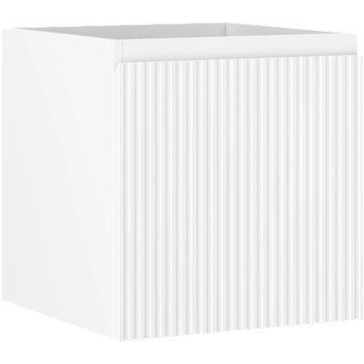 Mexen Rivel шкаф за баня под мивка 45 см, 1 чекмедже, гофриран, бял мат - 91A20-04547-1-BF01 (91A20-04547-1-BF01)