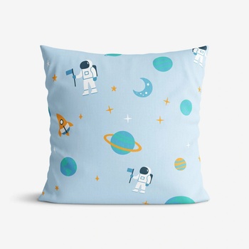 Goldea bavlna kozmonauti vo vesmíre 40 x 40 cm