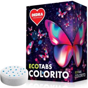 Dedra COLORITO | Таблетки за цветно пране | щадящи цветовете и ензими | ECOTABS | 26 таблетки