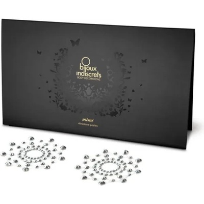 Украшение за гърди, сребристи - Mimi Silver Nipple Covers (BIJOUX0052)