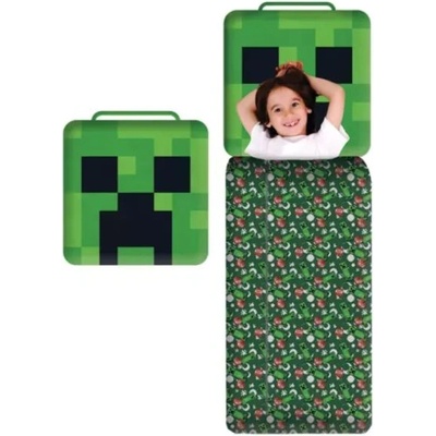Halantex Minecraft: Съншал Creeper с възглавница - 60 x 130 см (MNC-4073SB)