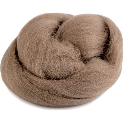 InBIO Vlna na plstění / ovčí rouno česané, 730340/38 20g, světle hnědá