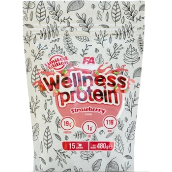 Fitness Authority Wellness Protein | with 100% Whey Protein Concentrate [480 грама] Ягода