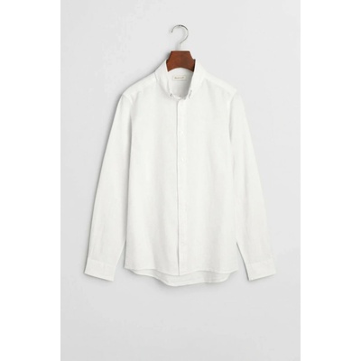 Gant Cotton Linen Bd Ls Shirt White