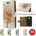 Motorola Moto E Printed Leather Wallet Кожен Калъф + Протектор