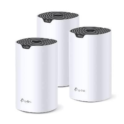 Безжична Mesh Wi-fi система TP-Link Deco S7 (3-pack), 1900Mbps, 2.4GHz (600 Mbps), 5GHz (1300Mbps), Wireless AC, 3x Gigabit Ethernet Ports (WAN/LAN), 3 устройства (Deco S7(3-pack))