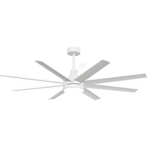 Aigostar - LED Димируем таванен вентилатор LED/24W/230V 2700-6500K + д. у. бял (AI1945)