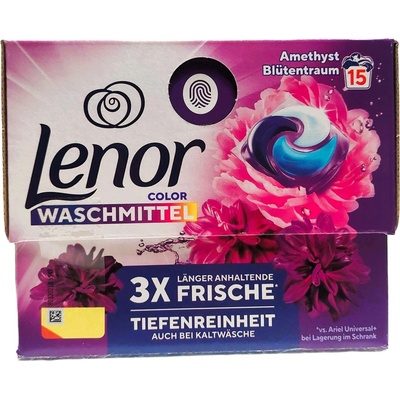 Lenor Color Blütentraum kapsle na praní barevného prádla 15 PD