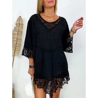 Fashionweek dámska tunika v boho štýle IT-Oliana čierna