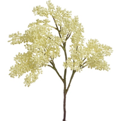 Větvička s kuličkami 54 cm - krémová