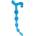 LyBaile Анална броеница с анални топчета "bendy twist blue" 21 см