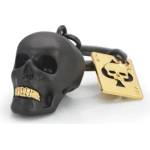 Metalmorphose Ключодържател Metalmorphose, BLACK SKULL with playing card (MTM137-01)