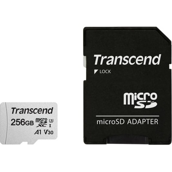 Image 1 of Transcend microSDXC 256GB UHS-I/U1 TS256GUSD300S-A