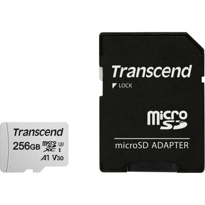 Transcend microSDXC 256GB UHS-I/U1 TS256GUSD300S-A