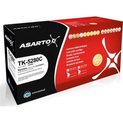 Compatible TK5280C - тонер, съвместим с Kyocera, циан, 11 000 страници (AS-LK5280CN)