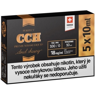 JustVape Booster báze CCH VG100 18mg 5x10ml