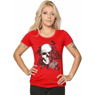 Metal mulisha дамска тениска metal mulisha - morir bonita - ЧЕРВЕНА_mwtss2002.01