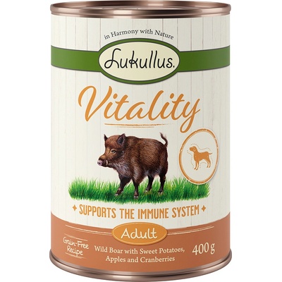 Lukullus Adult Vitality imunitní systém divočák bez obilovin 6 x 400 g