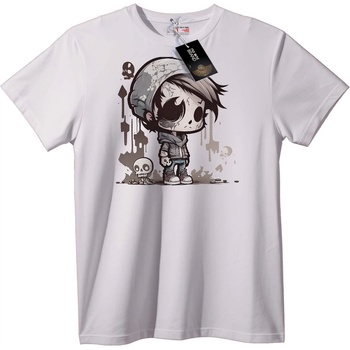 NOONEBRAND Тениска Urban Chibi череп - 6XL, Black