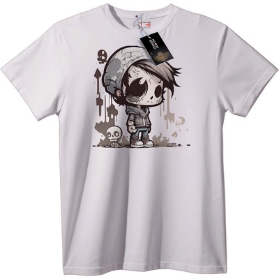 NOONEBRAND Тениска Urban Chibi череп - 6XL, Black