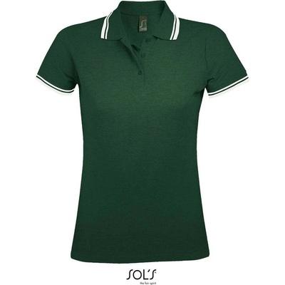 SOL'S Pasadena Women Dámske polo zelená forest biela