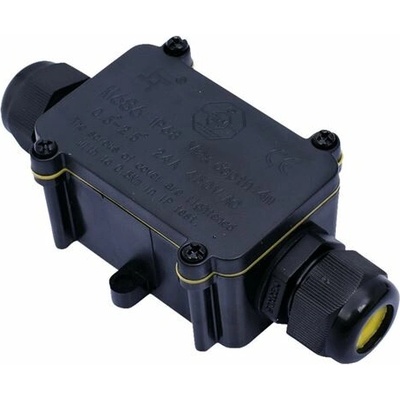 Solight Vodeodolná káblová spojka v krabičke priama 3P 3x0,5-2,5mm² IP68 WW003