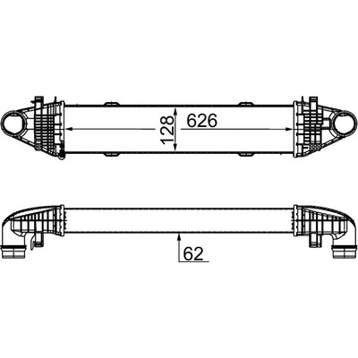 Chladič plniaceho vzduchu MAHLE ORIGINAL CI 356 000S (CI356000S)