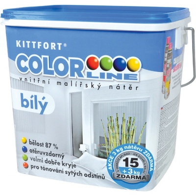 COLORLINE vnitřní malířský nátěr bílý 4kg