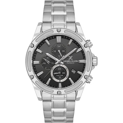 Daniel Klein DK. 1.14225-1 - Мъжки часовник, Exclusive, Кварцов, 44mm, 5 ATM, Черен