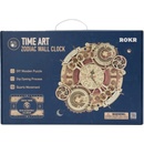 Robotime Rokr 3D dřevěné puzzle Nástěnné hodiny Zodiac 168 ks