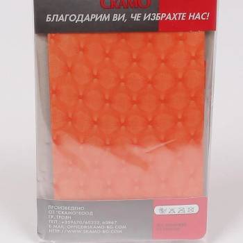 Image 1 of Дамски къси чорапи в оранжево с фигурален десен 20 den