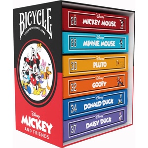 The United States Playing Card Company Колекционерски комплект карти за игра Bicycle Disney Mickey And Friends Box Set