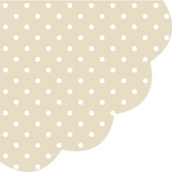 PAW servítky dots beige 32cm