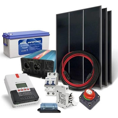 SOLARFAM 04280334 sestava ostrovní 540Wp 12V baterie 200Ah měnič 230VAC 2000W