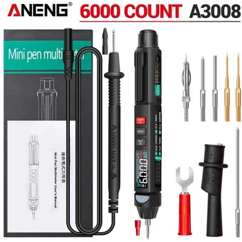 ANENG Цифров мултицет писалка ANENG A3008 Pro с допълнителни накрайници