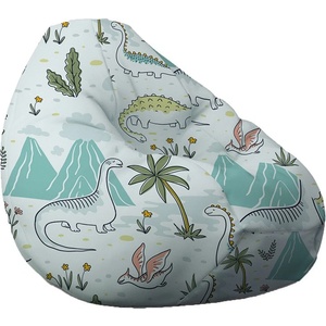 PUFRELAX Калъф за пуф круша, 320л. , Nirvana Grande - Dino Age (COVER_PUF-G-NGR-TEXP-DIN) - topmarket