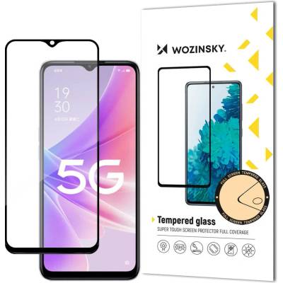 Wozinsky Скрийн протектор от закалено стъкло Wozinsky, пълно покритие, с рамка, за Realme Narzo 50, черен (9145576260593)